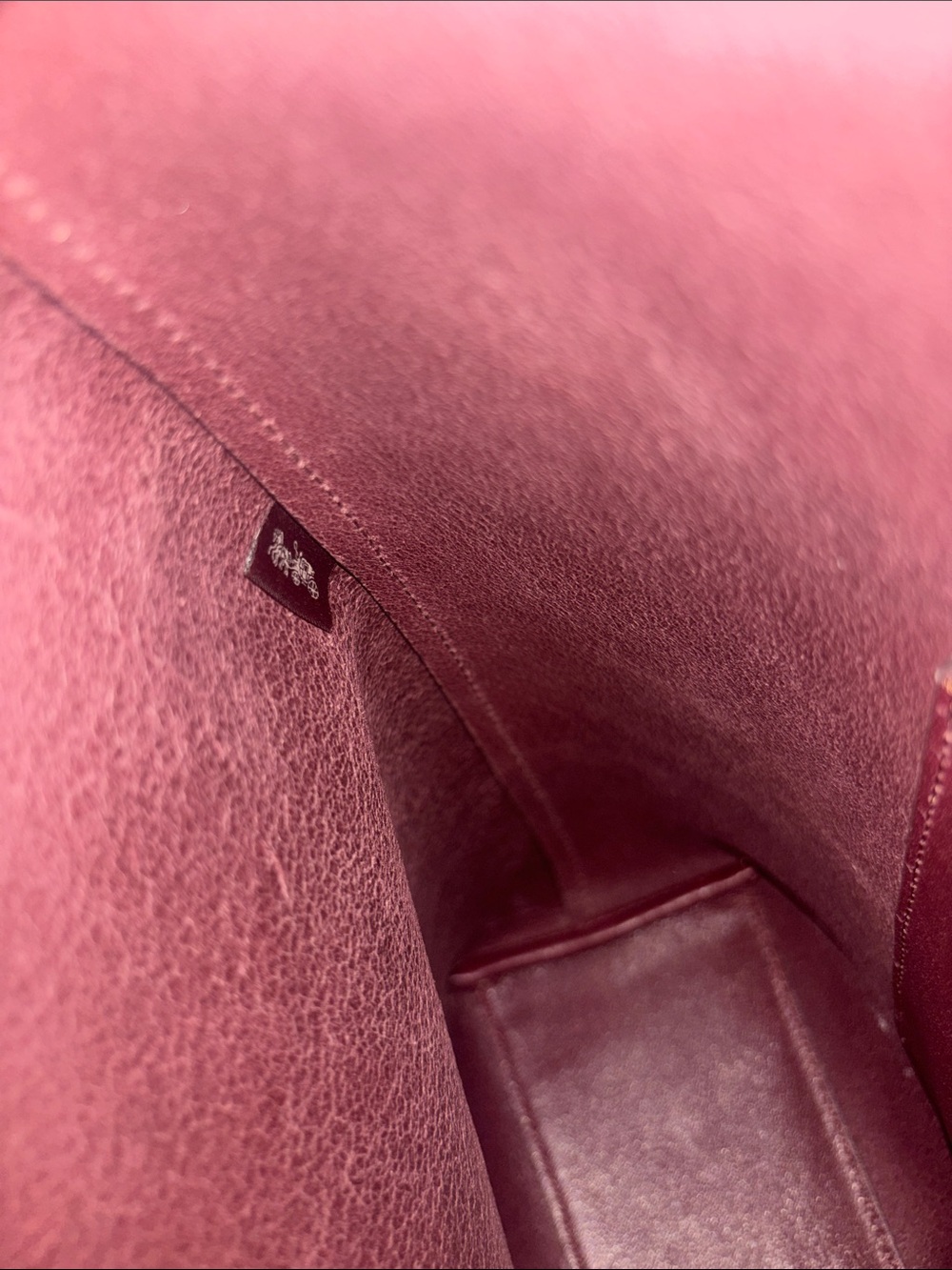 NWOT Coach Brooklyn 34 in merlot color - Picture 6 of 8
